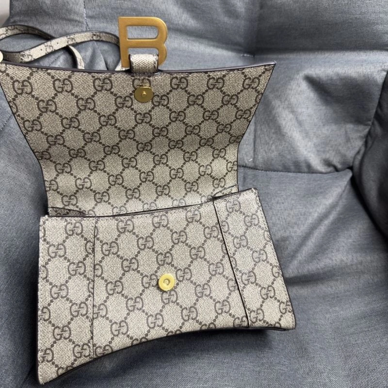 Premium Balenciaga Hourglass Moon Bag - S Size Cowhide Elegance 70022