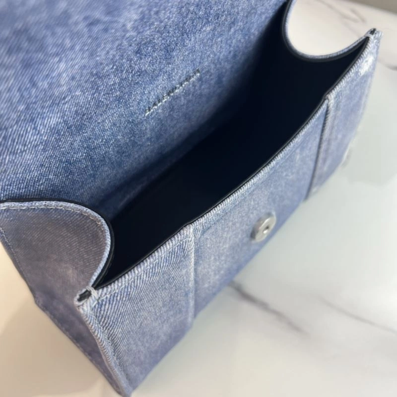 Balenciaga Hourglass Small Denim Bag -  Curved Design UrbanChic 78679