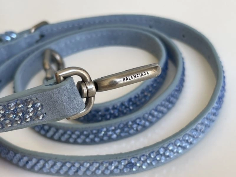 Balenciaga Hourglass Water Blue Rhinestone Bag Practical 72627