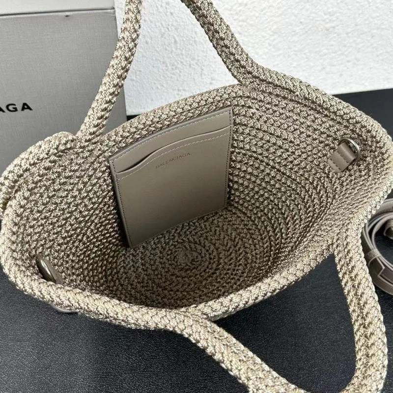 Seasonal Balenciaga IBIZA Woven Nylon Rope Basket Bag 78572