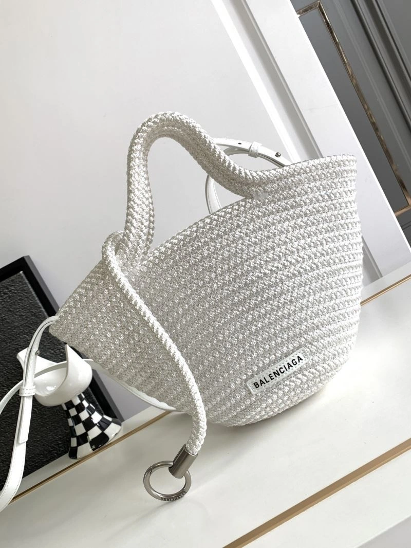 Balenciaga Ibiza Fan-Shaped Nylon Rope Basket Bag SunProtective 78575