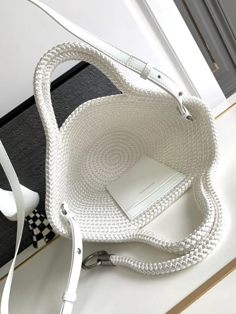 Balenciaga Ibiza Fan-Shaped Nylon Rope Basket Bag SunProtective 78575