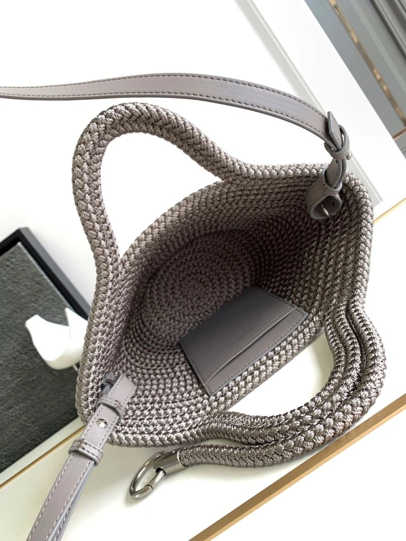 Durable Balenciaga Ibiza Woven Nylon Rope Basket Bag - Summer 78577