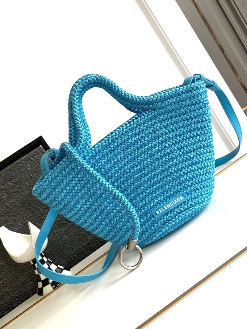 Balenciaga Ibiza Woven Nylon Rope Basket Bag - Summer WrinkleFree 78576