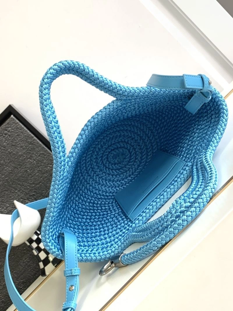 Balenciaga Ibiza Woven Nylon Rope Basket Bag - Summer WrinkleFree 78576