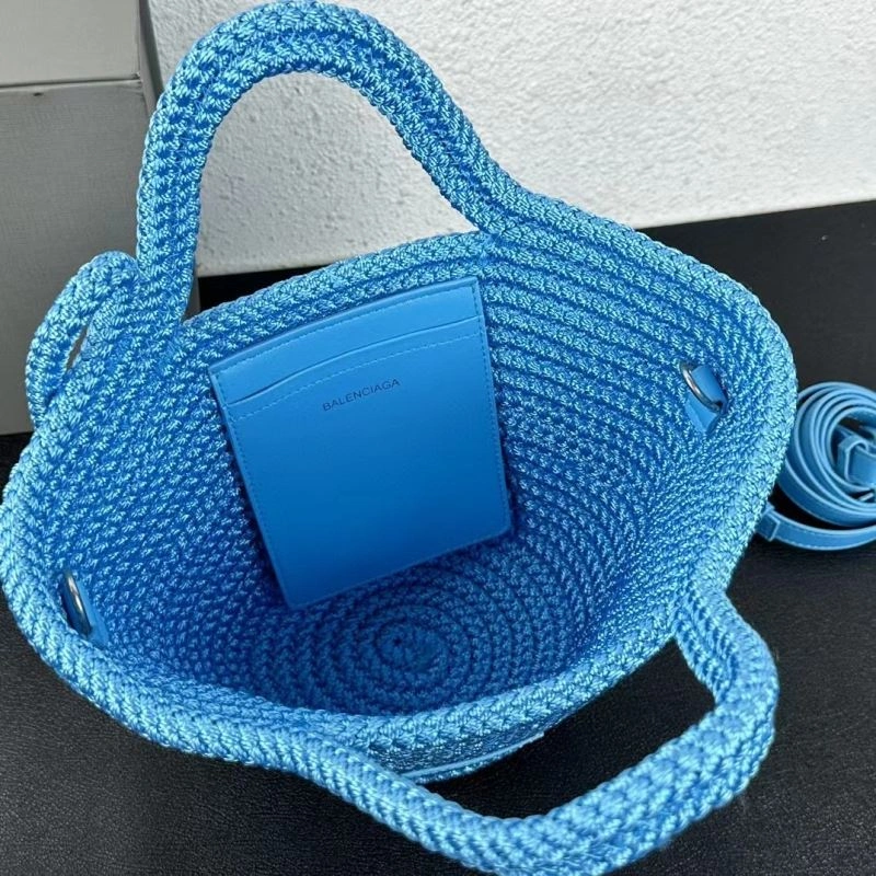 BestValue Balenciaga Ibiza Woven Nylon Rope Basket Bag - Summer 78565
