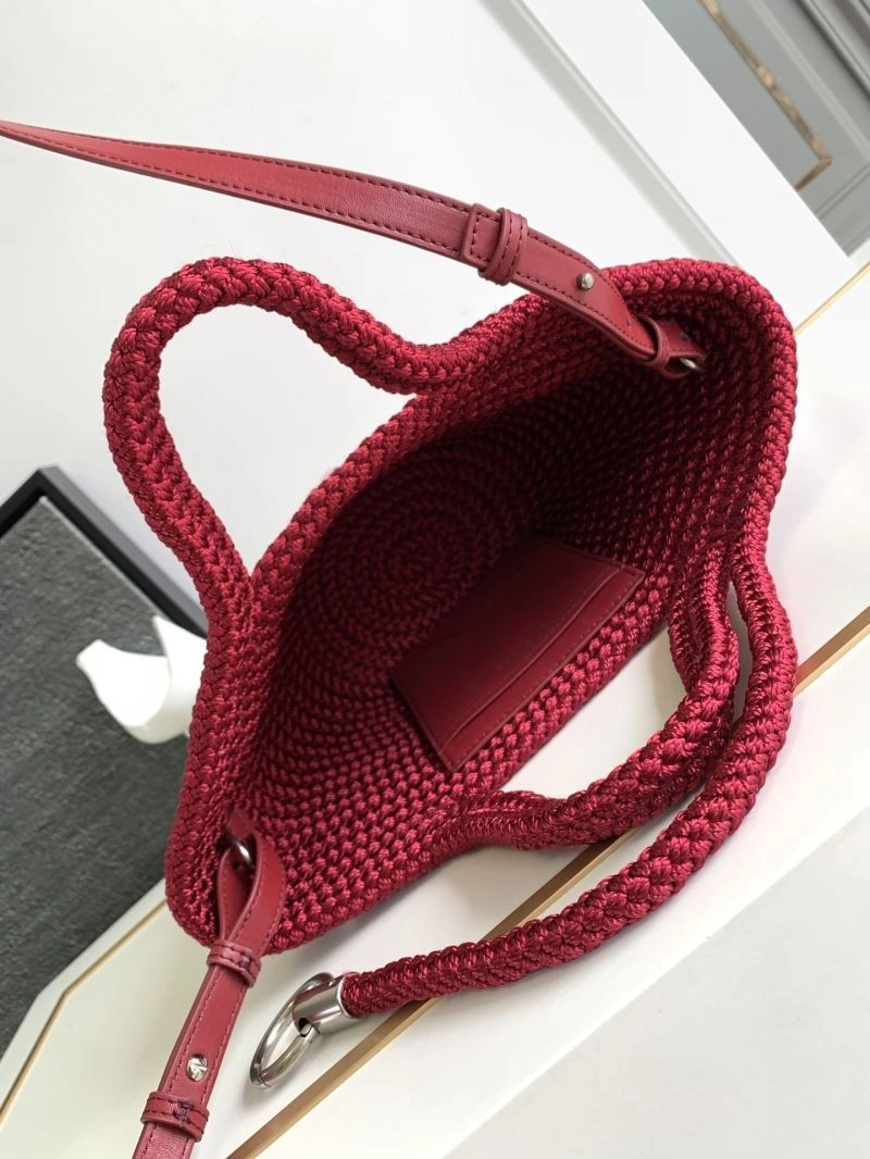 Sleek Balenciaga Ibiza Woven Nylon Rope Basket Bag - Summer 78560