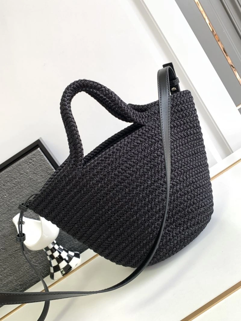 TravelReady Balenciaga Ibiza Woven Nylon Rope Basket Bag 78573