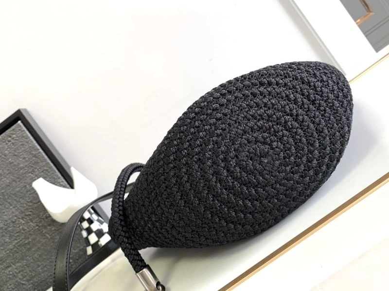 TravelReady Balenciaga Ibiza Woven Nylon Rope Basket Bag 78573