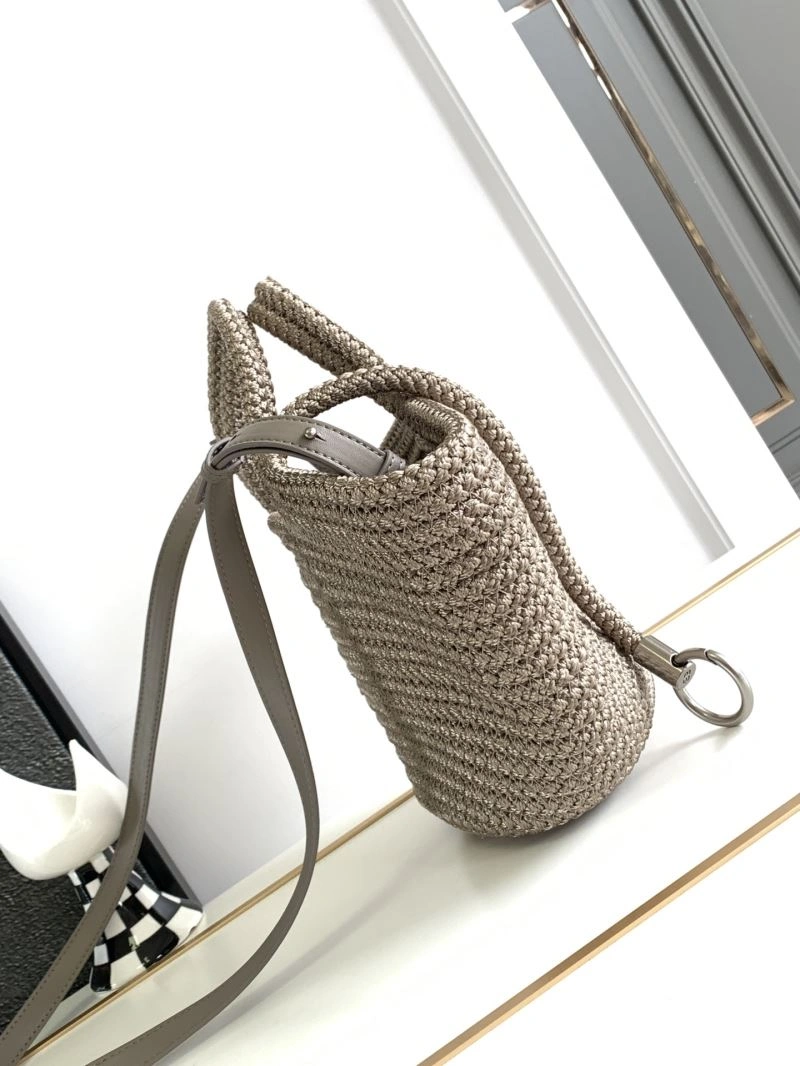 Balenciaga Ibiza Woven Nylon Rope Basket Bag Versatile 78569
