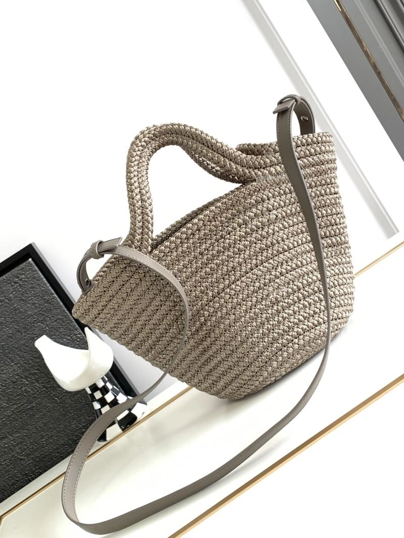 Balenciaga Ibiza Woven Nylon Rope Basket Bag Versatile 78569