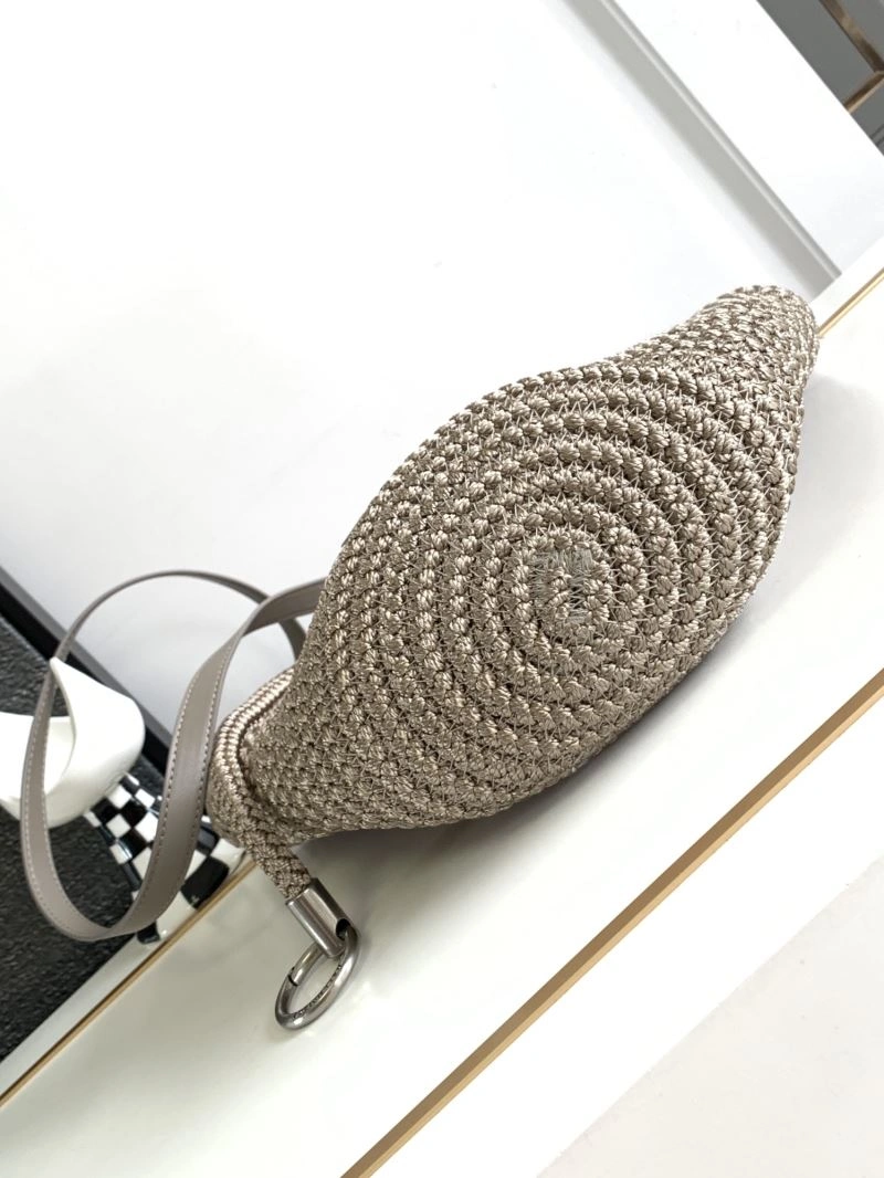 Balenciaga Ibiza Woven Nylon Rope Basket Bag Versatile 78569