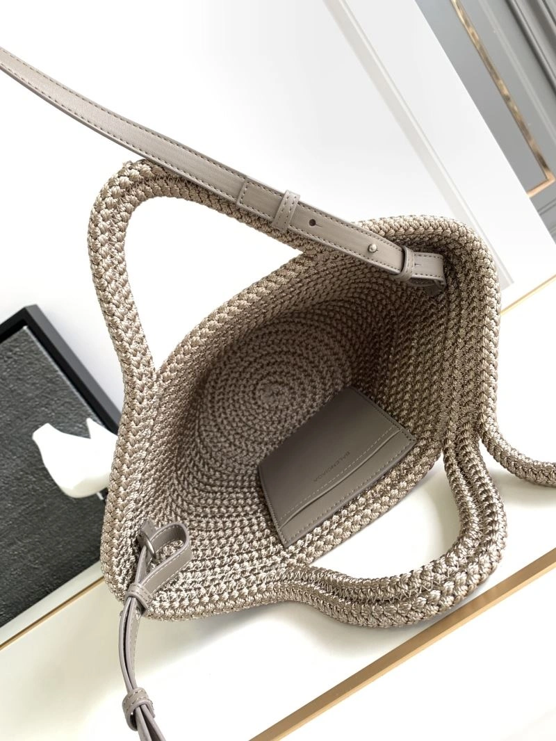 Balenciaga Ibiza Woven Nylon Rope Basket Bag Versatile 78569