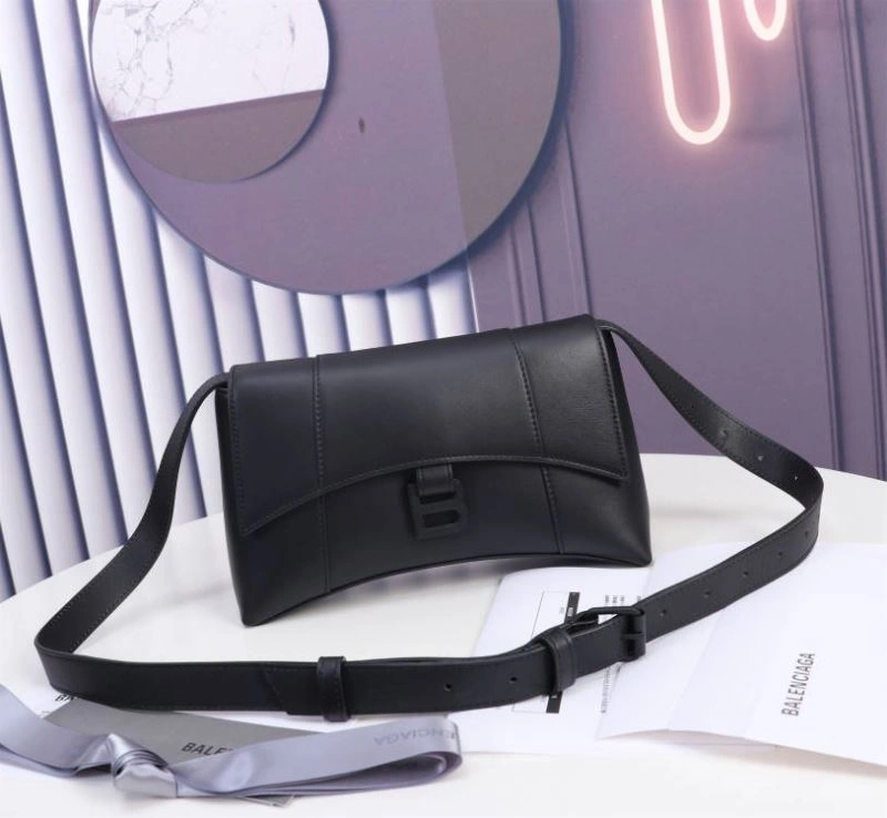 Balenciaga Iconic Hourglass Black Gun Bag with B-Pull Ring - LG-6068xs HighPerformance 75300