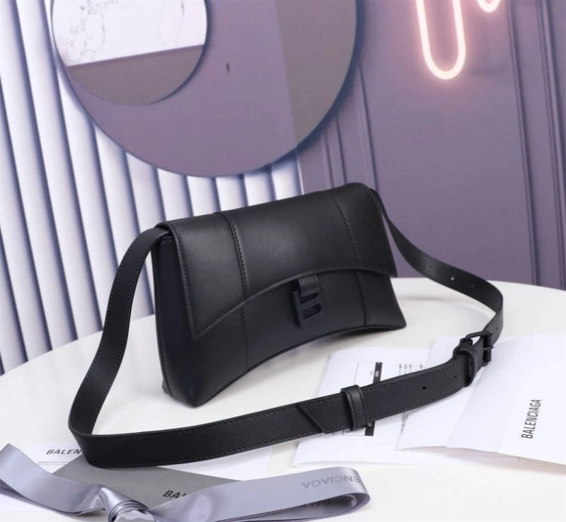Balenciaga Iconic Hourglass Black Gun Bag with B-Pull Ring - LG-6068xs HighPerformance 75300