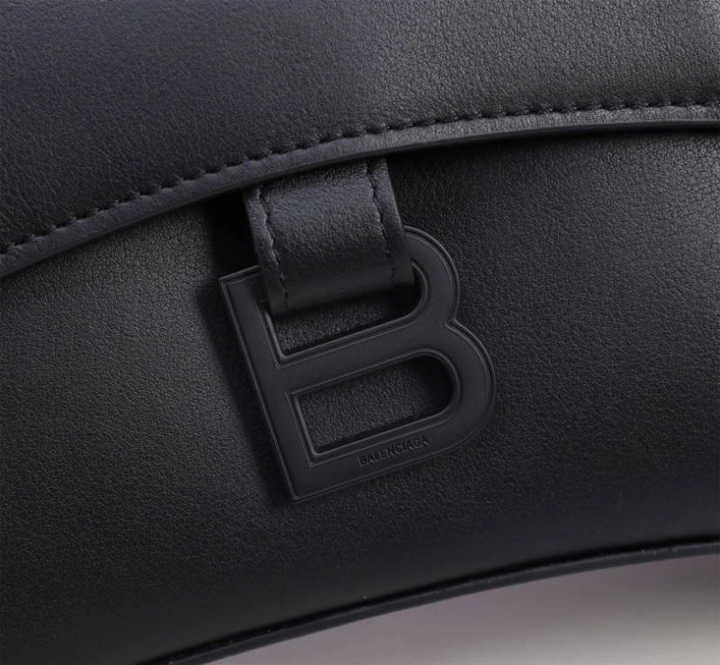 Balenciaga Iconic Hourglass Black Gun Bag with B-Pull Ring - LG-6068xs HighPerformance 75300