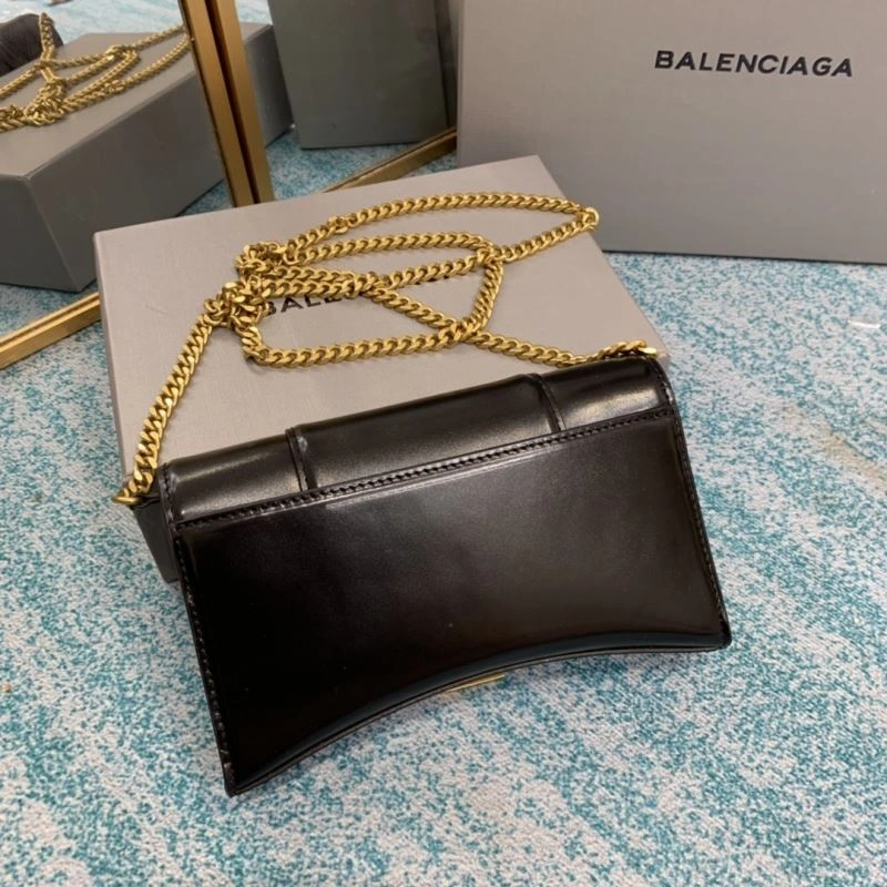 Balenciaga Iconic Hourglass Chain Bag with Gold Buckle Fashionable 72616
