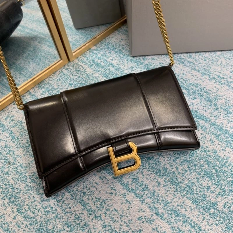 Balenciaga Iconic Hourglass Chain Bag with Gold Buckle Fashionable 72616