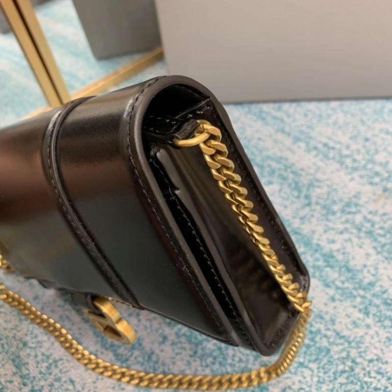 Balenciaga Iconic Hourglass Chain Bag with Gold Buckle Fashionable 72616