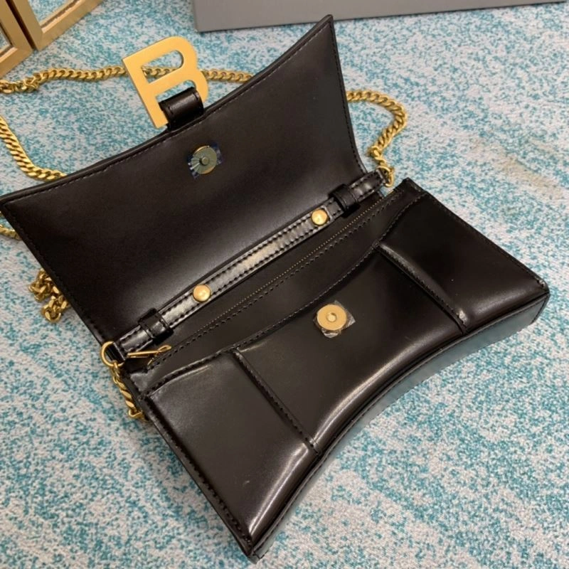 Balenciaga Iconic Hourglass Chain Bag with Gold Buckle Fashionable 72616