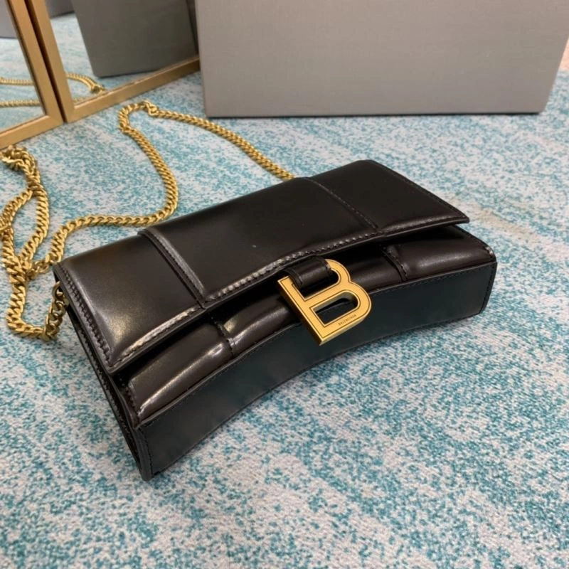 Balenciaga Iconic Hourglass Chain Bag with Gold Buckle Fashionable 72616