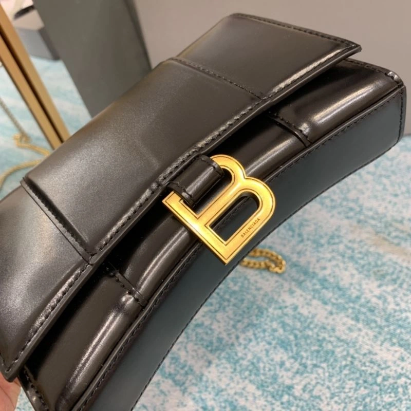 Balenciaga Iconic Hourglass Chain Bag with Gold Buckle Fashionable 72616