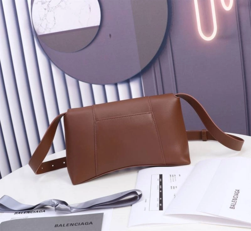 Lightweight Balenciaga Iconic Hourglass Mini Caramel Bag with Arc Design 75320
