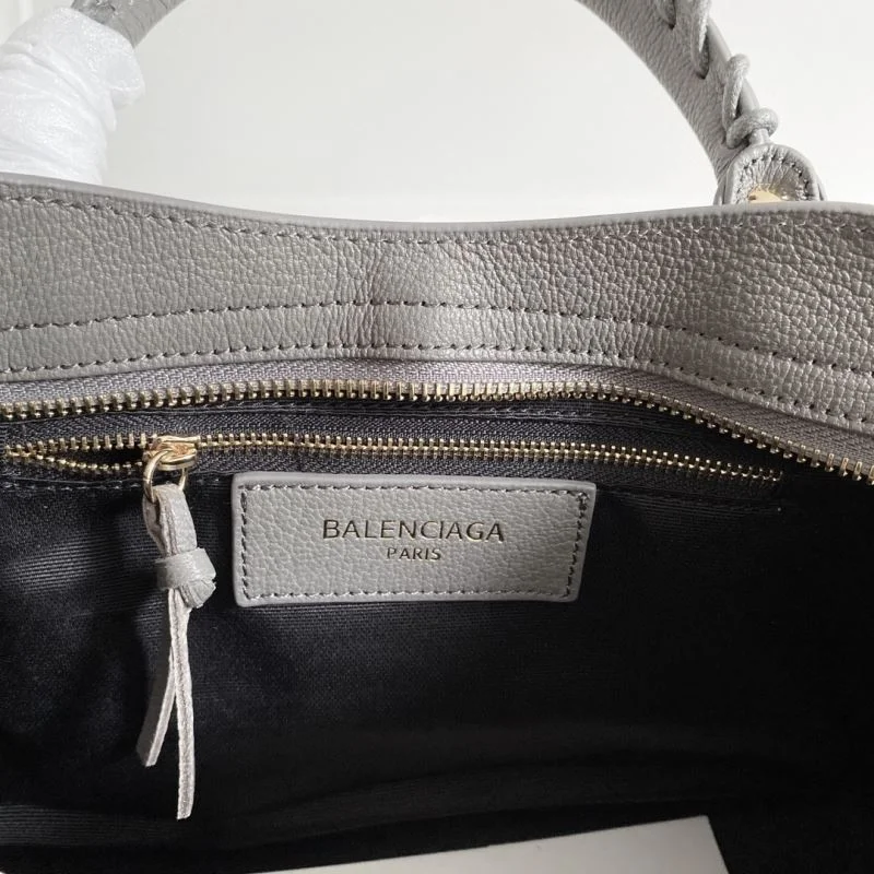 Effortless Balenciaga Italian Goat Leather Motorcycle Bag with Gold Studs 38321