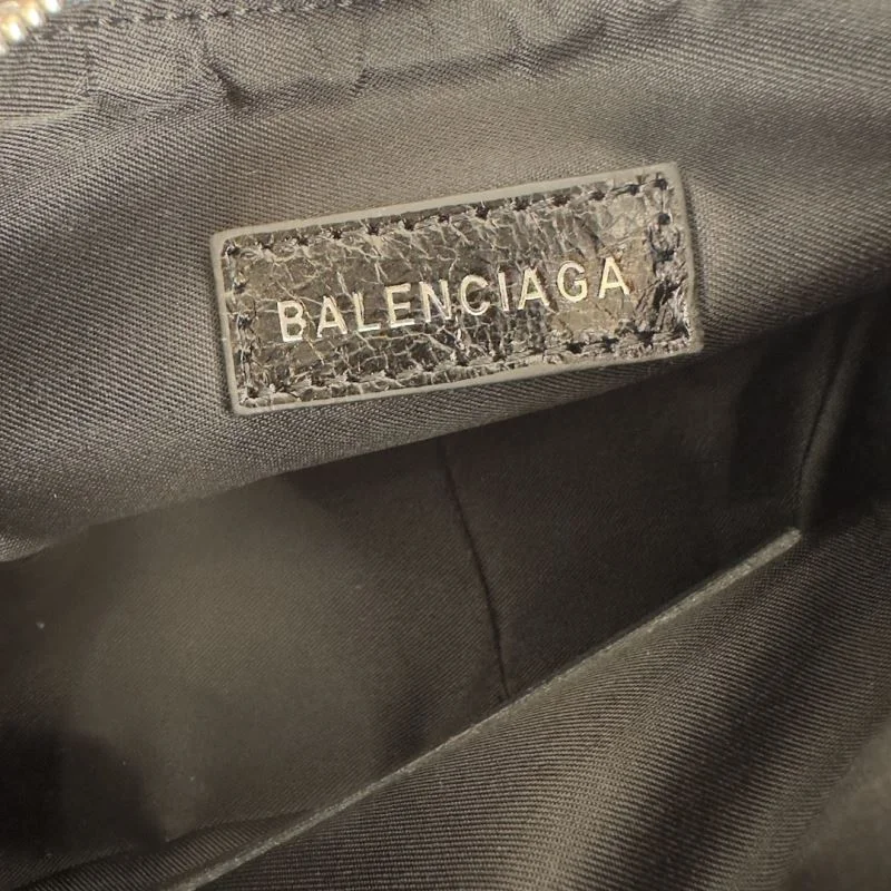 Balenciaga Le Cagole Dark Blue Denim Half-Moon Shoulder Bag QuickDry 38389