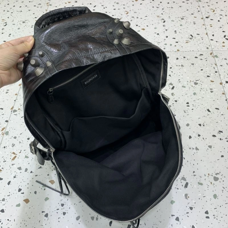 Contemporary Balenciaga Le Cagole Edgy Studded Backpack - Parisian 72724