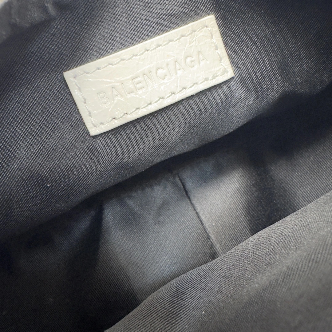 Balenciaga Le Cagole Graffiti Half-Moon Underarm Bag - Retro Rock Sleek 72569