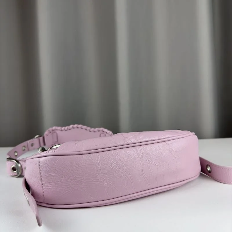 Balenciaga Le Cagole Half-Moon Crossbody Bag with Heart Mirror Attractive 38386