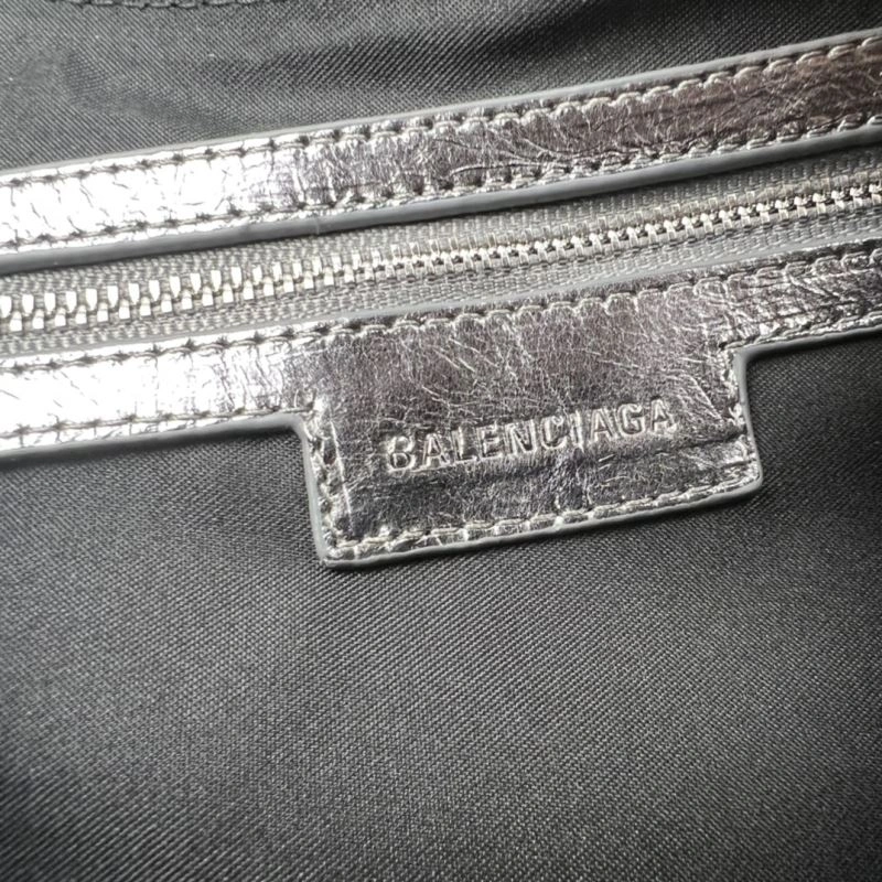 GoAnywhere Balenciaga Le Cagole Half-Moon Dumpling Bag - Silver Edition 75360
