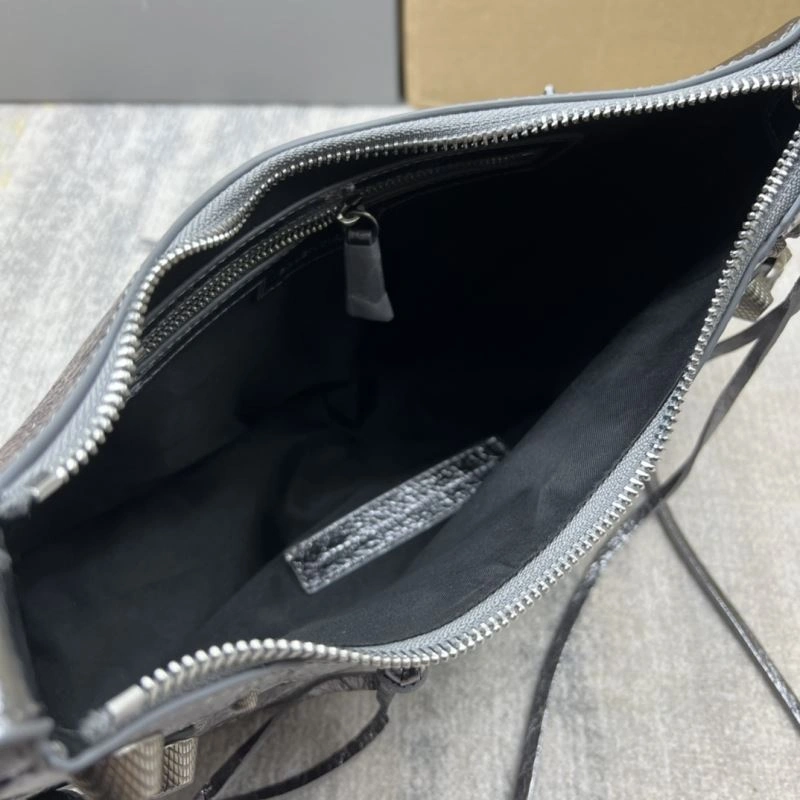 GoAnywhere Balenciaga Le Cagole Half-Moon Dumpling Bag - Silver Edition 75360
