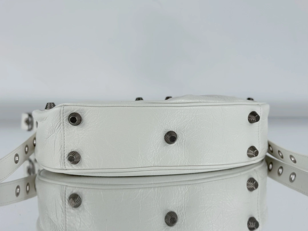 Balenciaga Le Cagole Half-Moon Dumpling Bag with Silver Buckle GoodFit 61074