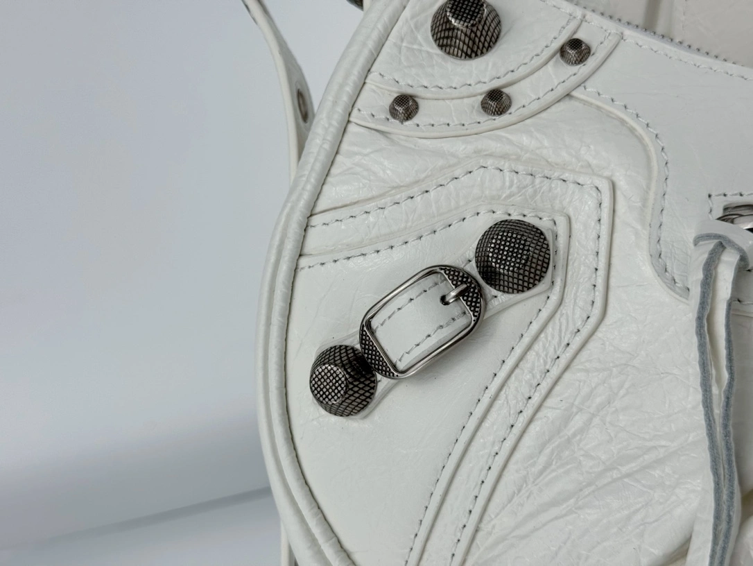 Balenciaga Le Cagole Half-Moon Dumpling Bag with Silver Buckle GoodFit 61074