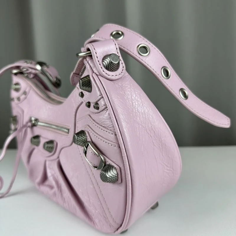 WeatherProof Balenciaga Le Cagole Half-Moon Luxe Crossbody Bag 38394