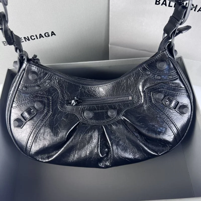 Balenciaga Le Cagole Half-Moon Motorcycle Dumpling Bag OnTrend 38338