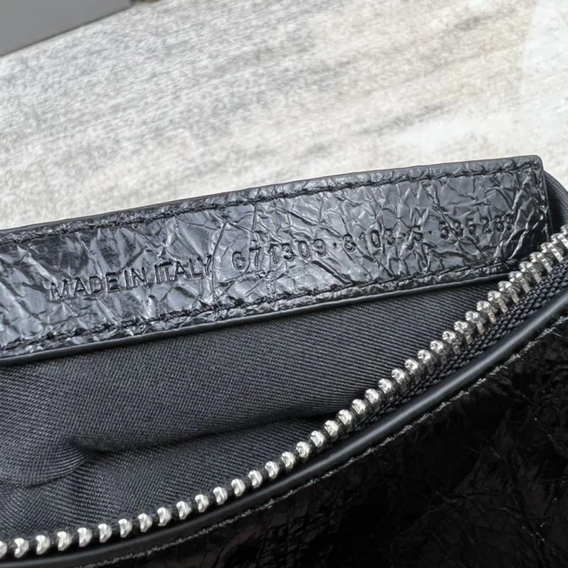 Balenciaga Le Cagole Half-Moon Shoulder Bag in Oil Wax Leather SmoothTexture 38366