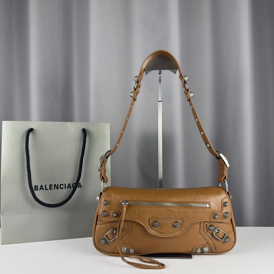 Balenciaga Le Cagole Large Lambskin Sling Bag 600 Baguette Original 61102