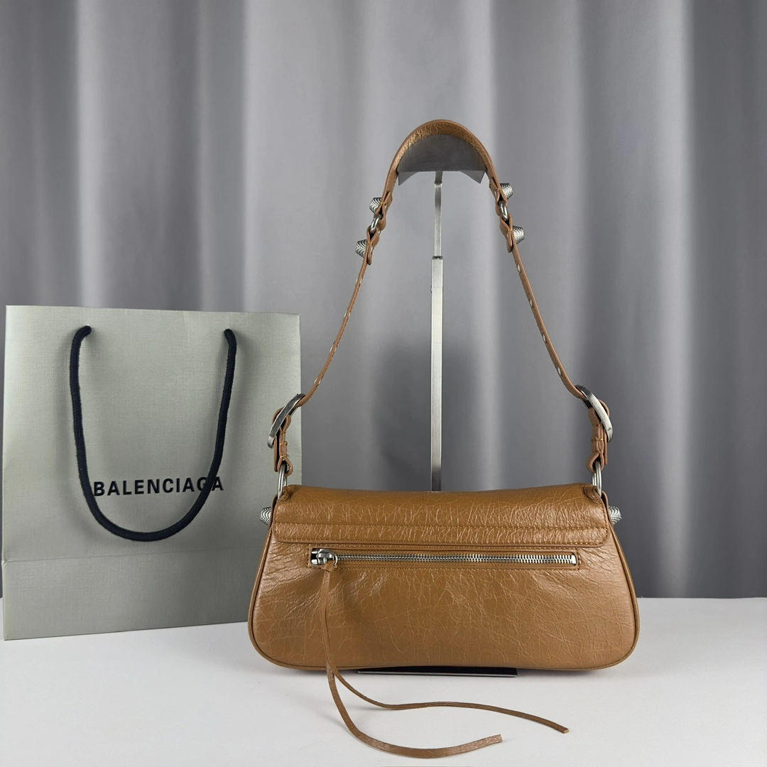 Balenciaga Le Cagole Large Lambskin Sling Bag 600 Baguette Original 61102