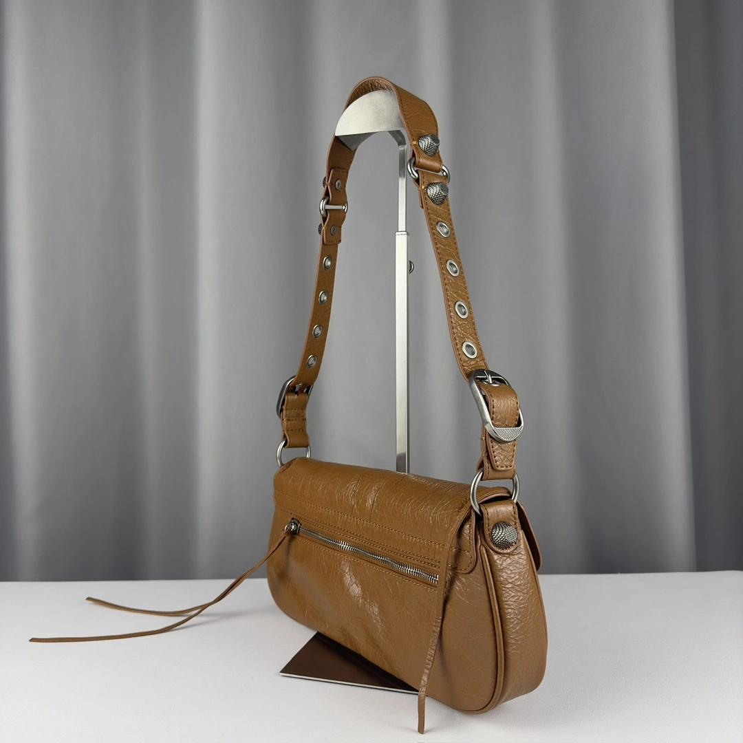Balenciaga Le Cagole Large Lambskin Sling Bag 600 Baguette Original 61102