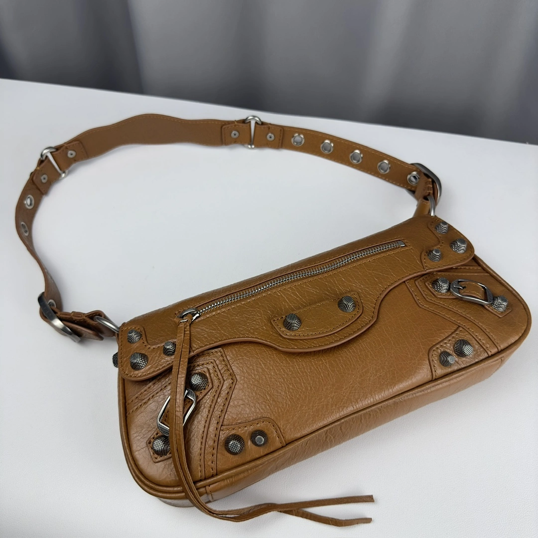Balenciaga Le Cagole Large Lambskin Sling Bag 600 Baguette Original 61102