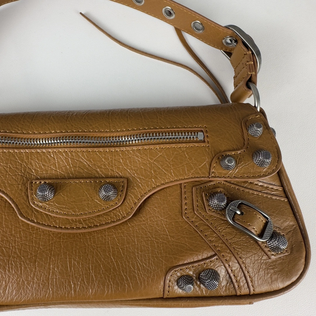 Balenciaga Le Cagole Large Lambskin Sling Bag 600 Baguette Original 61102