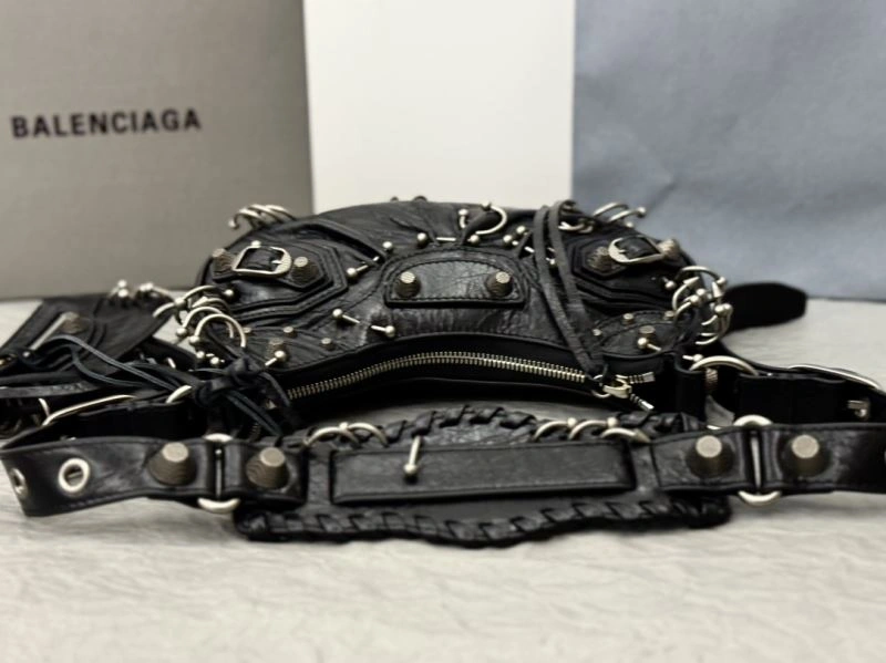 AllSeason Balenciaga Le Cagole Limited Edition Studded Moto Bag 72693