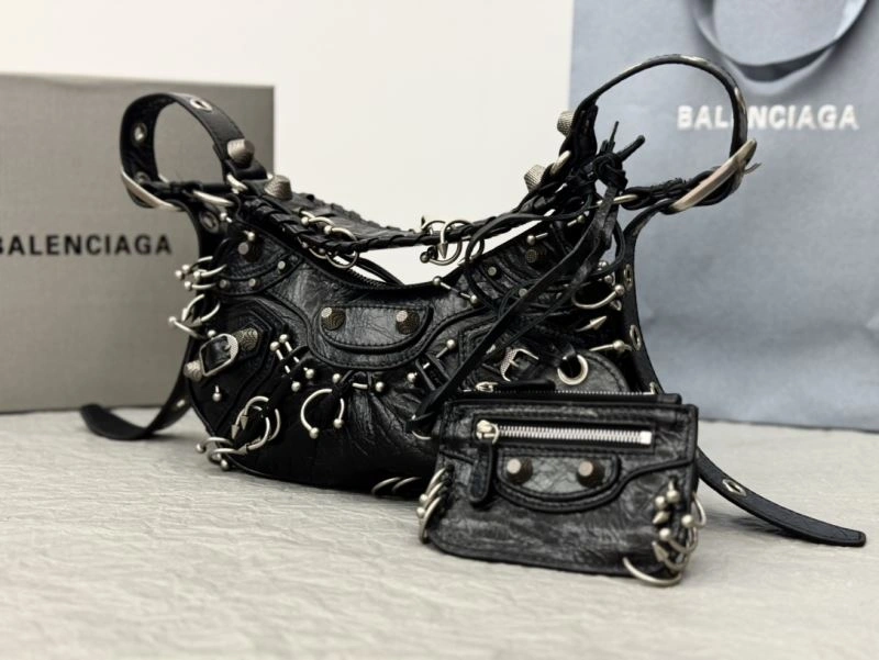 AllSeason Balenciaga Le Cagole Limited Edition Studded Moto Bag 72693