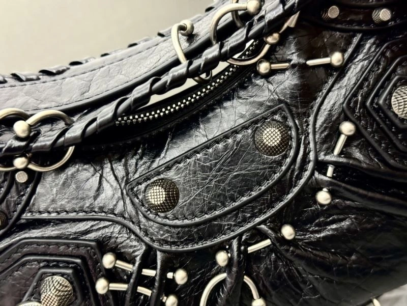 AllSeason Balenciaga Le Cagole Limited Edition Studded Moto Bag 72693