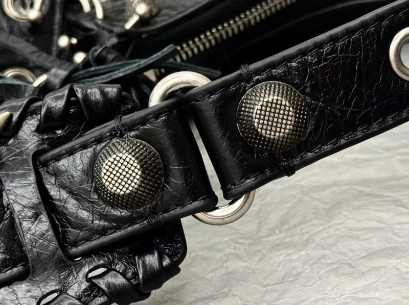 AllSeason Balenciaga Le Cagole Limited Edition Studded Moto Bag 72693