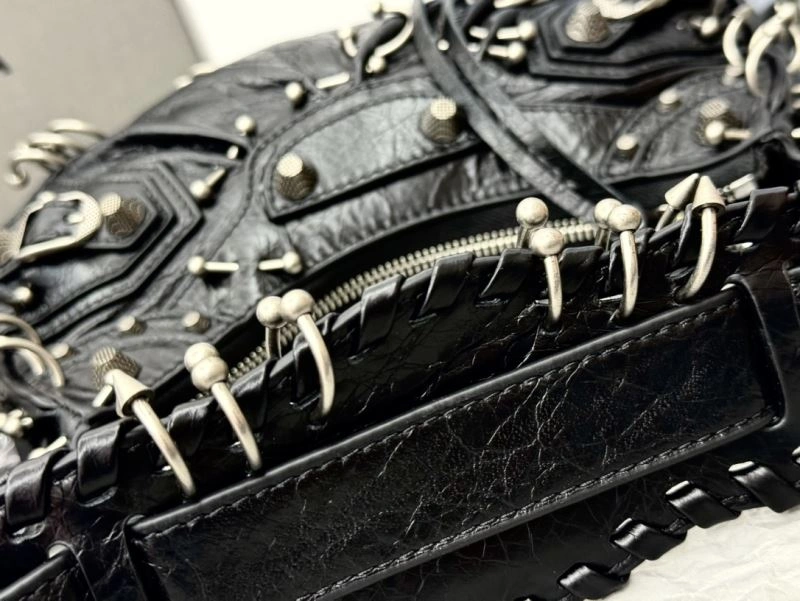 AllSeason Balenciaga Le Cagole Limited Edition Studded Moto Bag 72693