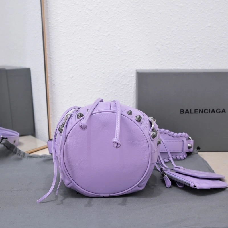 Balenciaga Le Cagole Luxe Heart Mirror Bucket Bag TravelReady 75341